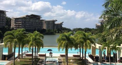 2-bedroom next-door apartments are available, each good for 12 guests, just 3km or 3min ride to Pico de Loro Cove (we provide guest endorsement good for 1 week!) & to Calayo Cove & to Papaya Cove beaches & boat-tour