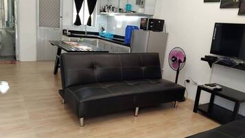 Flatscreentelevisie, Netflix, een dvd-speler en streamingdiensten