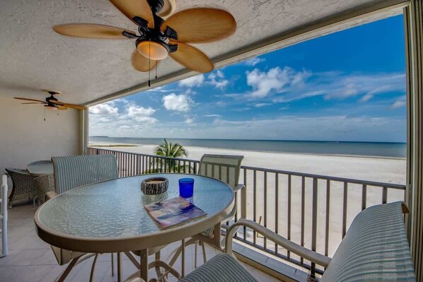 Outdoor dining - Pelican Watch #205 - Beachfront (Fort Myers Beach)