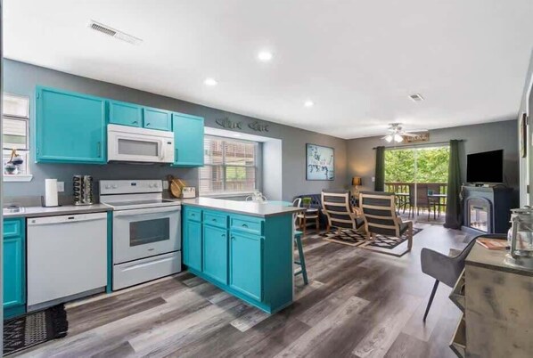 Condo, Multiple Beds, Balcony, Mountain View (Best of Branson) | Private kitchen | Coffee/tea maker, dining tables