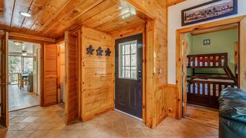 Cabin, Multiple Beds, Patio, Mountain View (Blueridge Lodge) | Living area | 50-inch flat-screen TV with digital channels