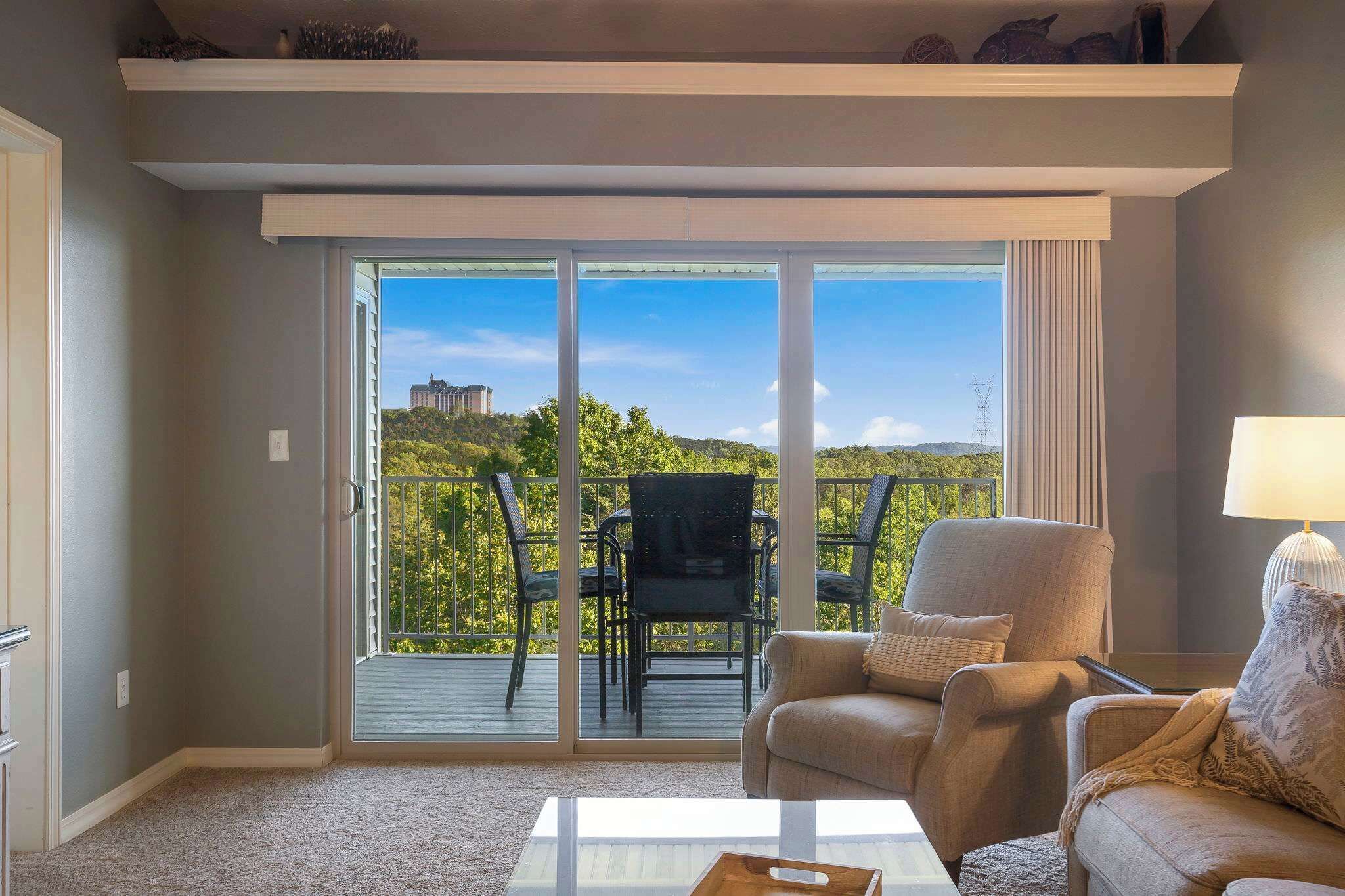 Condo, Multiple Beds, Balcony, Mountain View (Branson Lakefront Luxury) | Living area | 42-inch flat-screen TV with digital channels