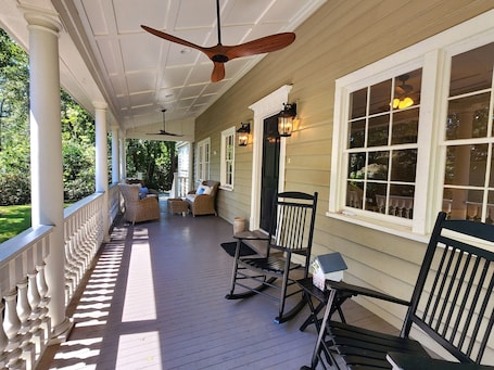 Terrace/patio. Home in Historic old downtown Summerville...