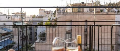 Maisonnette, terras | Uitzicht vanaf balkon