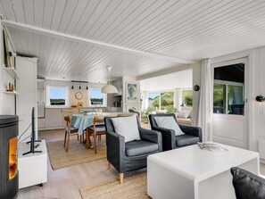 Fernseher, Kamin, DVD-Player