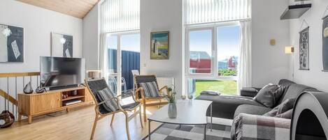 TV, fireplace, DVD player