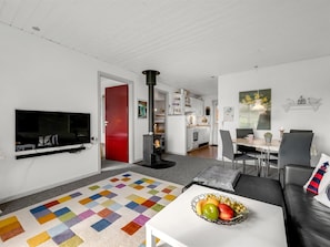 Fernseher, Kamin