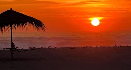 Beautiful sunsets front beach view ,peaceful
