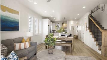 Townhome, Multiple Beds, Patio, Mountain View (Happy Hawaiian) | Living area | 42-inch flat-screen TV with digital channels