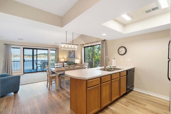 Condo, Multiple Beds, Patio (Enjoy Lakeside Fun Lakeview At Table ) | Private kitchen | Coffee/tea maker