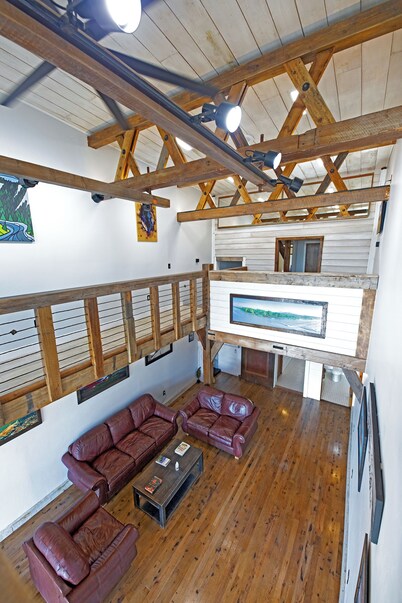 The Bokonon is a unique space in Twin Bridges. Art gallery style.