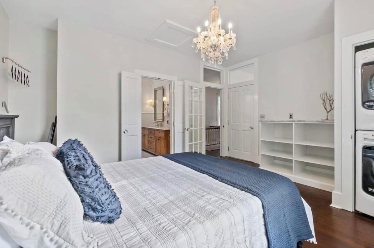 2 bedrooms, iron/ironing board, travel crib, WiFi