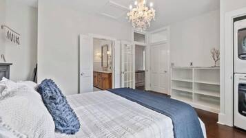 2 bedrooms, iron/ironing board, travel crib, WiFi