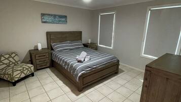 4 bedrooms, iron/ironing board, travel cot, free WiFi
