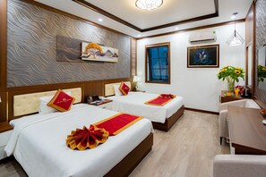 Deluxe-Zweibettzimmer, 2 Doppelbetten | Ausblick vom Zimmer