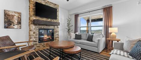 電視、壁爐、 辦公室