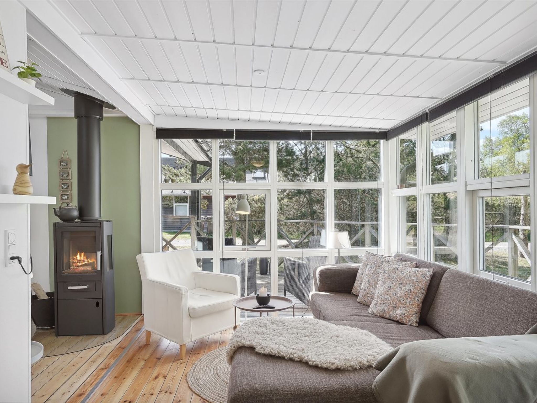 TV, fireplace, DVD player