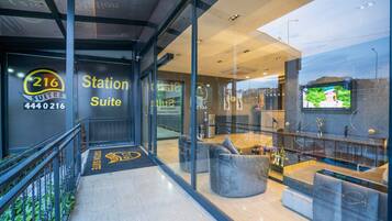 Entrée de l’hébergement