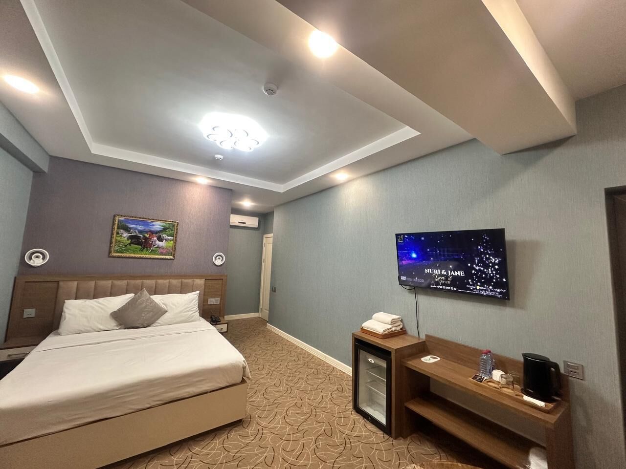 Minibar, in-room safe, desk, laptop workspace