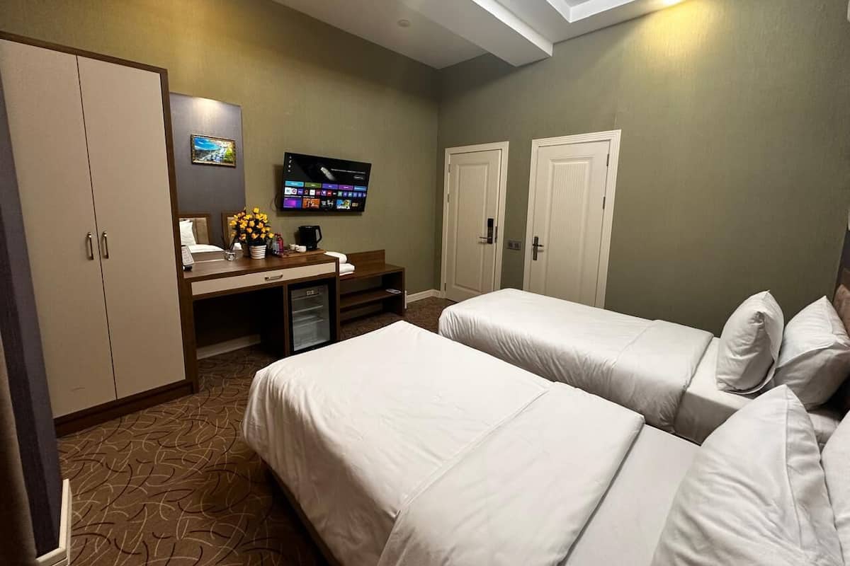 Minibar, in-room safe, desk, laptop workspace