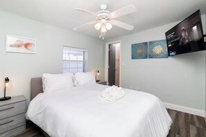 Casa, 1 cama Queen size y sofá cama, cocina, vista al jardín | 1 habitación, decoración personalizada y muebles diferentes