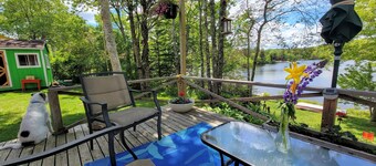 Cottage Cheese Too: Quaint lakefront cottage 30 minutes from town on quiet cove.