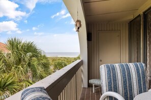Condo, Multiple Beds, Balcony, Ocean View (Ocean Hibiscus) | Terrace/patio - Ocean Hibiscus Oceanfront Resort (St. Augustine)