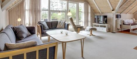 Fernseher, Kamin, DVD-Player