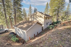 Exterior - Deck & Gas Grill: Secluded Arnold Cabin Rental! (Arnold)