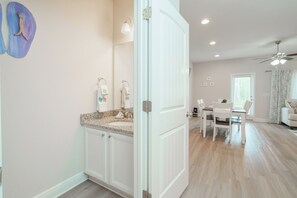 Townhome, Multiple Beds, Patio, Garden View (Pride of PCB) | Private kitchen | Fridge, microwave, oven, stovetop - Pride of PCB Modern Townhome With Pool (Panama City Beach)