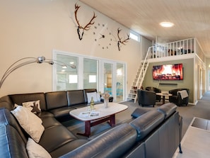 TV, fireplace, DVD player