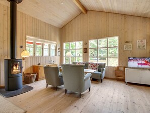 Télévision, cheminée