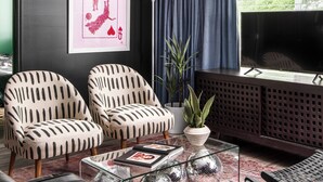 Condo, Multiple Beds, Kitchen | Living area | TV - Retro Sanctuary (Nashville)