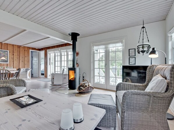 TV, fireplace, DVD player