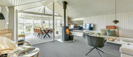 TV, fireplace, DVD player