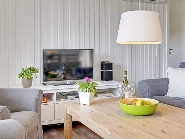 TV, caminetto