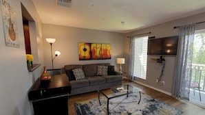 Condo, 1 King Bed, Balcony, Garden View | Living area - Riverside Roost (Nashville)