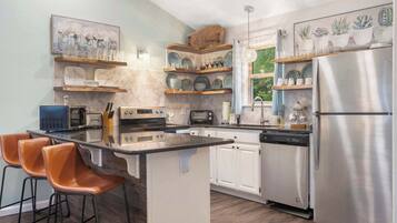 Condo, Multiple Beds, Balcony, Mountain View (Retreat by Design) | Private kitchen | Coffee/tea maker, dining tables