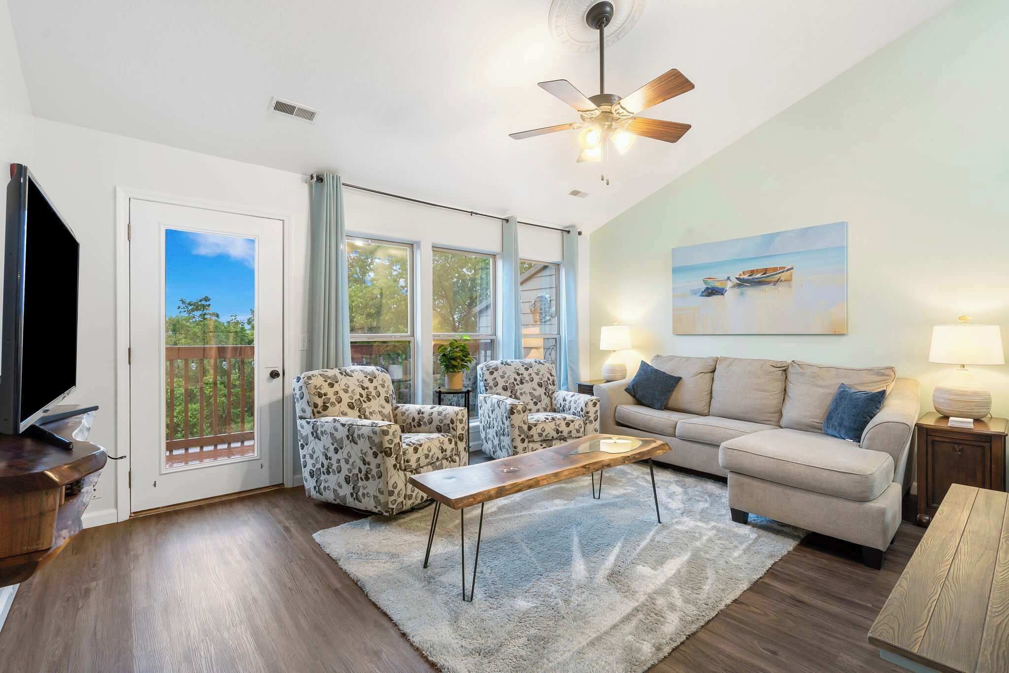 Condo, Multiple Beds, Balcony, Mountain View (Retreat by Design) | Living area | 42-inch flat-screen TV with digital channels