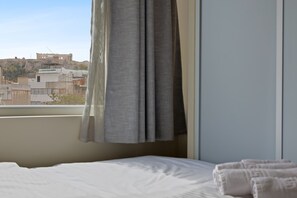 Panorama tweepersoonskamer | Luxe beddengoed, verduisterende gordijnen, geluiddichte muren