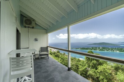 2br house w/incredible views of Magen's Bay and the BVI!