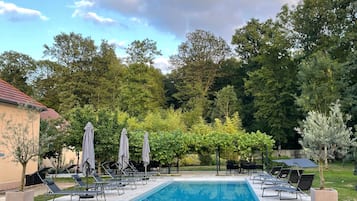 A heated pool