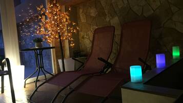 Manicures and pedicures, massages