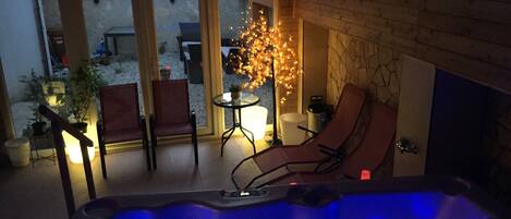 Manicures and pedicures, massages