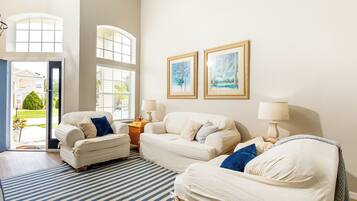 House, Multiple Beds, Hot Tub, Garden View | Living area | TV