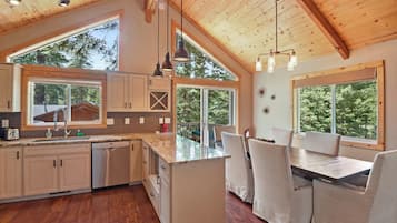House, Multiple Beds, Balcony, Mountain View (Luxury Tahoe Chalet) | Dining