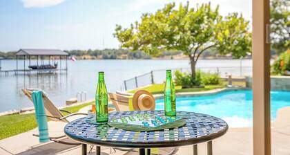 Granbury Lakeside Home with Pool, Game Room, Fire Table