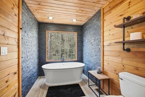 Cabin, Multiple Beds, Hot Tub, Mountain View (Bear Track Falls) | Bathroom - Bear Track Falls Peaceful, Quiet Mtn. Retreat! (Blue Ridge)