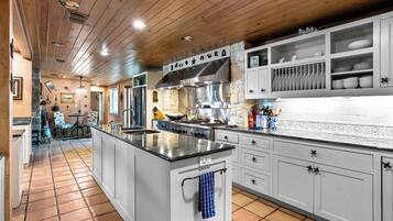 House, Multiple Beds, Pool Access, Pool View (Paleface Lake Dreams) | Private kitchen | Fridge, microwave, oven, stovetop