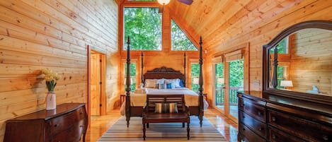 Cabin, Multiple Beds, Hot Tub, Mountain View | 4 bedrooms, individually decorated, individually furnished, desk